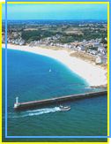 Audierne Overview of the beach